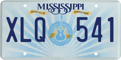 MS license plate XLQ541
