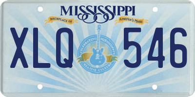MS license plate XLQ546