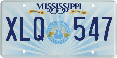 MS license plate XLQ547