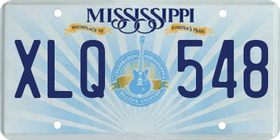 MS license plate XLQ548