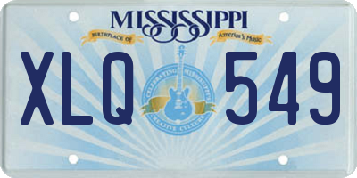 MS license plate XLQ549