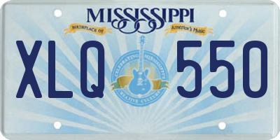 MS license plate XLQ550