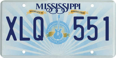 MS license plate XLQ551