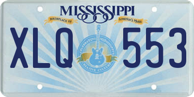 MS license plate XLQ553
