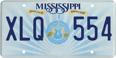 MS license plate XLQ554