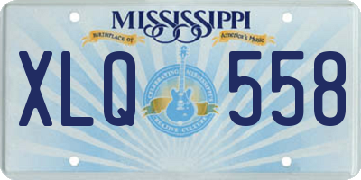 MS license plate XLQ558