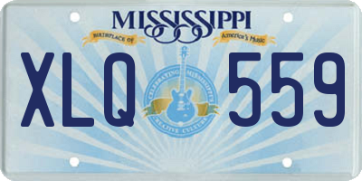 MS license plate XLQ559