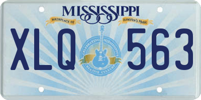 MS license plate XLQ563