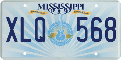 MS license plate XLQ568