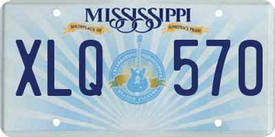 MS license plate XLQ570