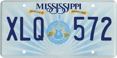 MS license plate XLQ572