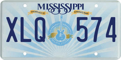MS license plate XLQ574