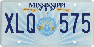 MS license plate XLQ575