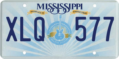 MS license plate XLQ577