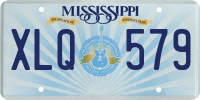 MS license plate XLQ579