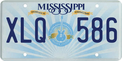 MS license plate XLQ586
