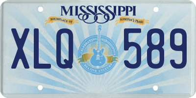 MS license plate XLQ589