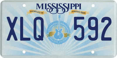 MS license plate XLQ592