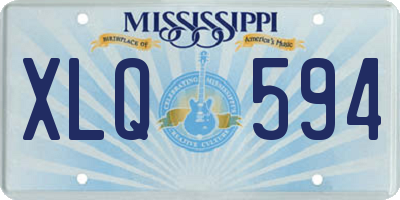 MS license plate XLQ594