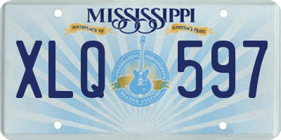 MS license plate XLQ597