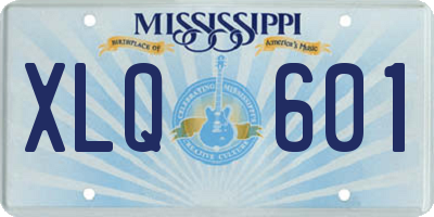 MS license plate XLQ601