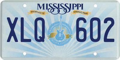 MS license plate XLQ602
