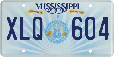 MS license plate XLQ604