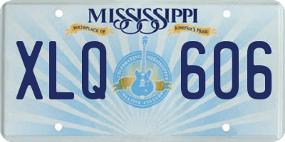 MS license plate XLQ606
