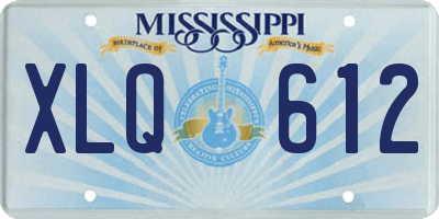 MS license plate XLQ612