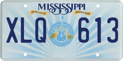 MS license plate XLQ613