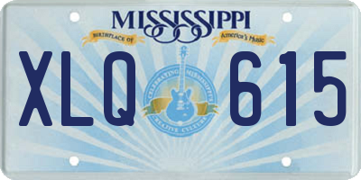 MS license plate XLQ615