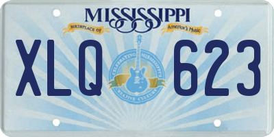 MS license plate XLQ623