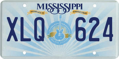 MS license plate XLQ624