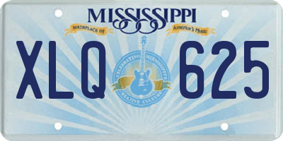 MS license plate XLQ625