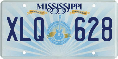 MS license plate XLQ628