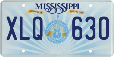 MS license plate XLQ630