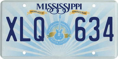 MS license plate XLQ634