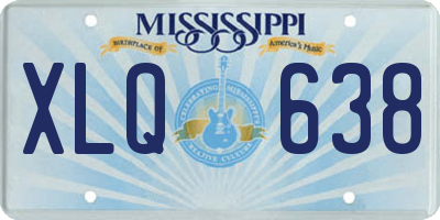 MS license plate XLQ638
