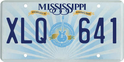 MS license plate XLQ641