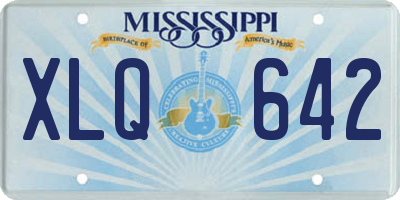 MS license plate XLQ642