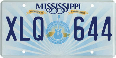MS license plate XLQ644