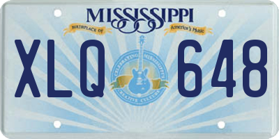 MS license plate XLQ648
