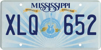 MS license plate XLQ652