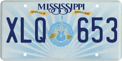 MS license plate XLQ653