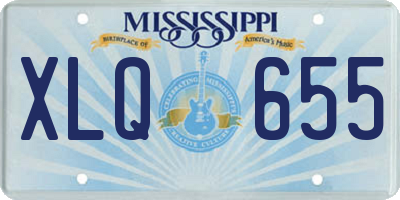 MS license plate XLQ655