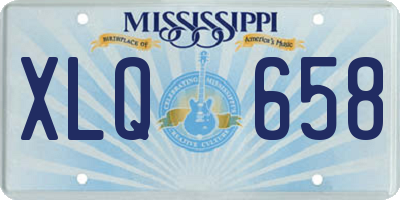 MS license plate XLQ658