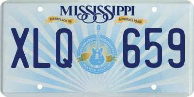 MS license plate XLQ659