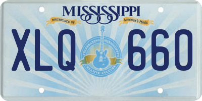 MS license plate XLQ660