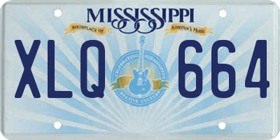 MS license plate XLQ664