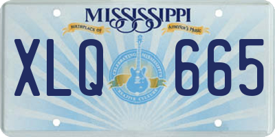 MS license plate XLQ665